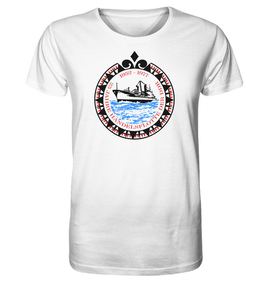 ORGANIC BIO SHIRT UNISEX • 25 JAHRE HANDELSFLOTTE DER DDR - hell