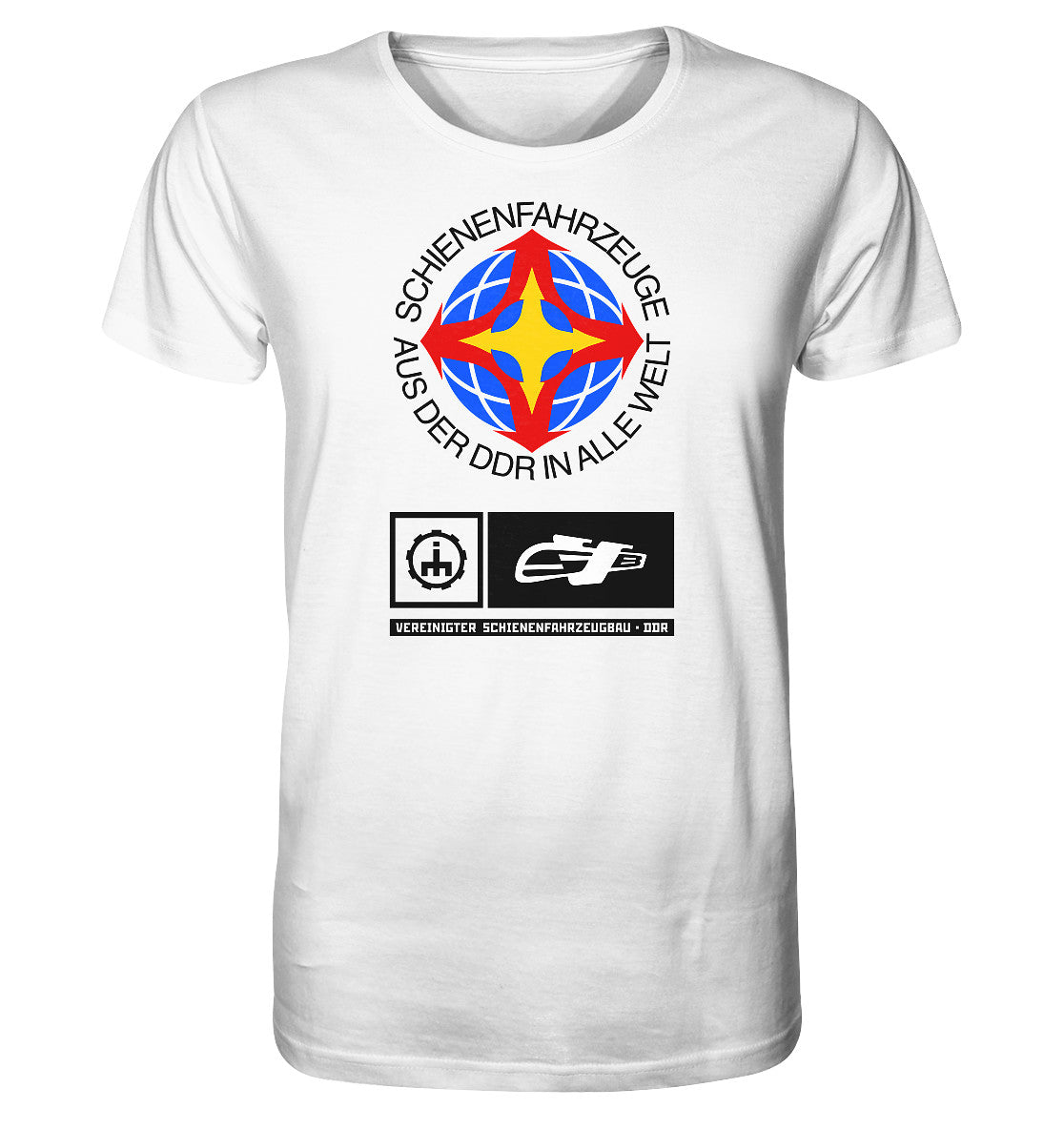 ORGANIC BIO SHIRT UNISEX • VEREINIGTER SCHIENENFAHRZEUGBAU DDR