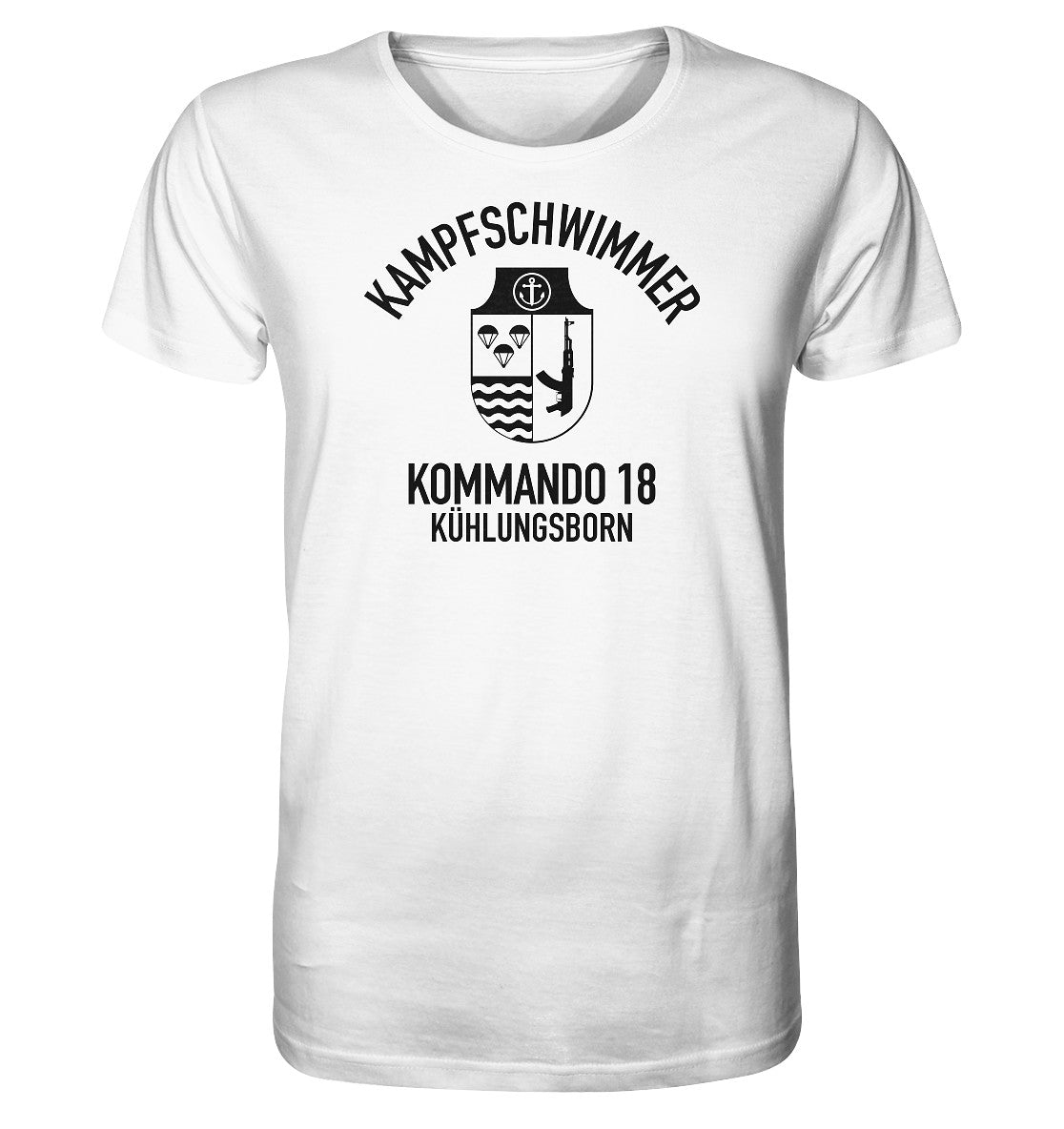 ORGANIC BIO SHIRT UNISEX • DDR KAMPFSCHWIMMER KÜHLUNGSBORN - hell