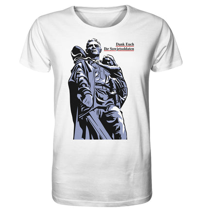 ORGANIC BIO SHIRT UNISEX • DANK EUCH IHR SOWJETSOLDATEN (DDR ORIGINAL-PLAKAT)