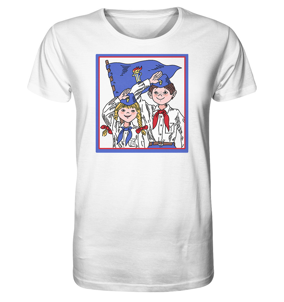 ORGANIC BIO SHIRT UNISEX • JUNGE PIONIERE - ORIGINAL ILLUSTRATION