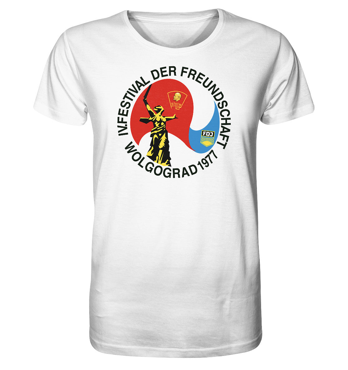 ORGANIC BIO SHIRT UNISEX • FESTIVAL DER FREUNDSCHAFT - WOLGOGRAD 1977