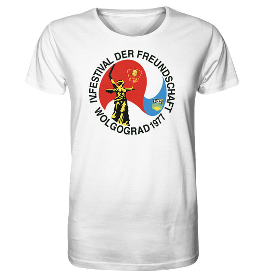 ORGANIC BIO SHIRT UNISEX • FESTIVAL DER FREUNDSCHAFT - WOLGOGRAD 1977