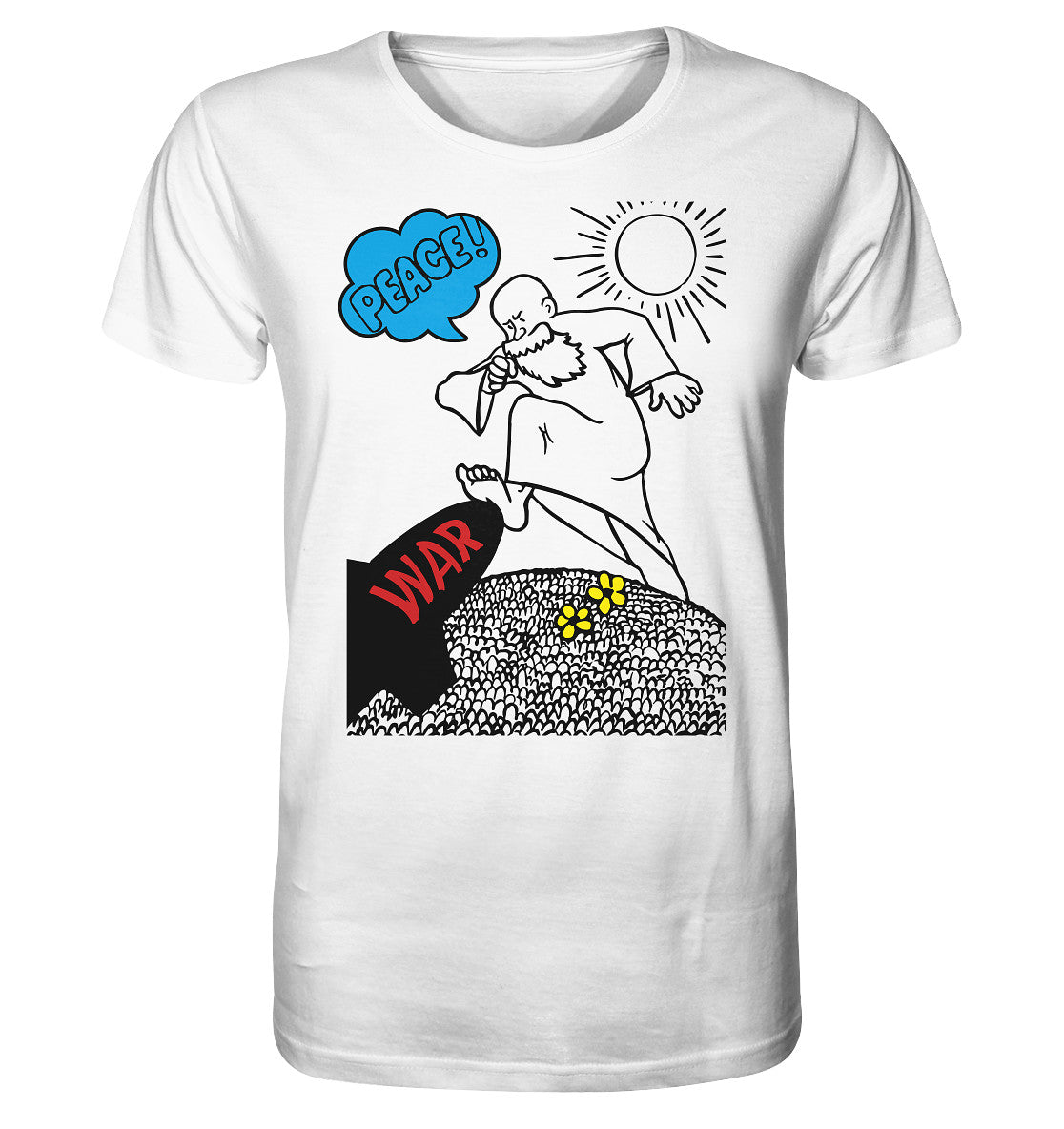 ORGANIC BIO SHIRT UNISEX • PEACE & WAR (ORIGINAL DDR-PLAKAT)