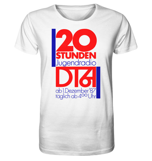 ORGANIC BIO SHIRT UNISEX • 20 STUNDEN JUGENDRADIO DT64