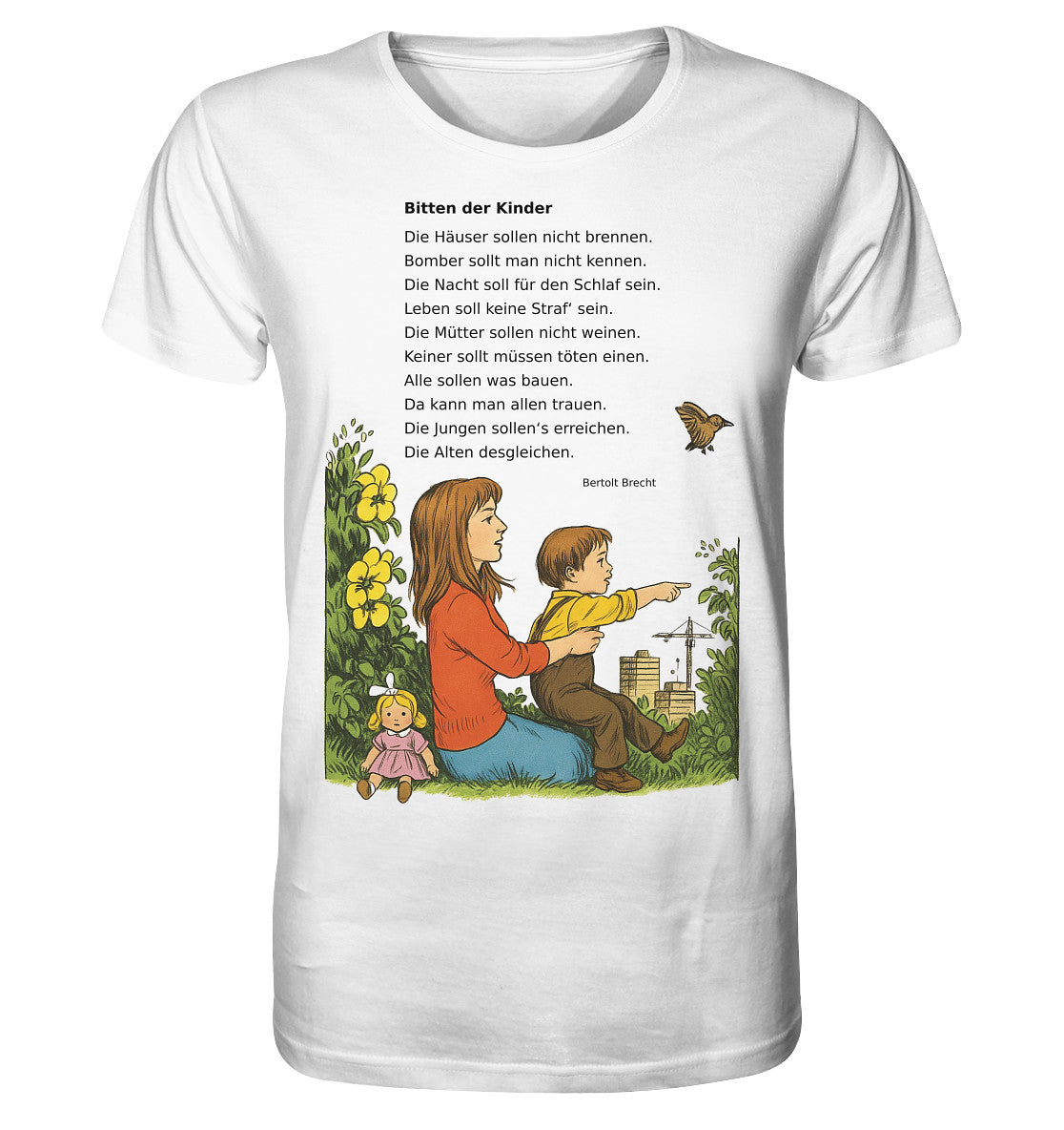ORGANIC BIO SHIRT UNISEX • BITTEN DER KINDER - UNSERE FIBEL
