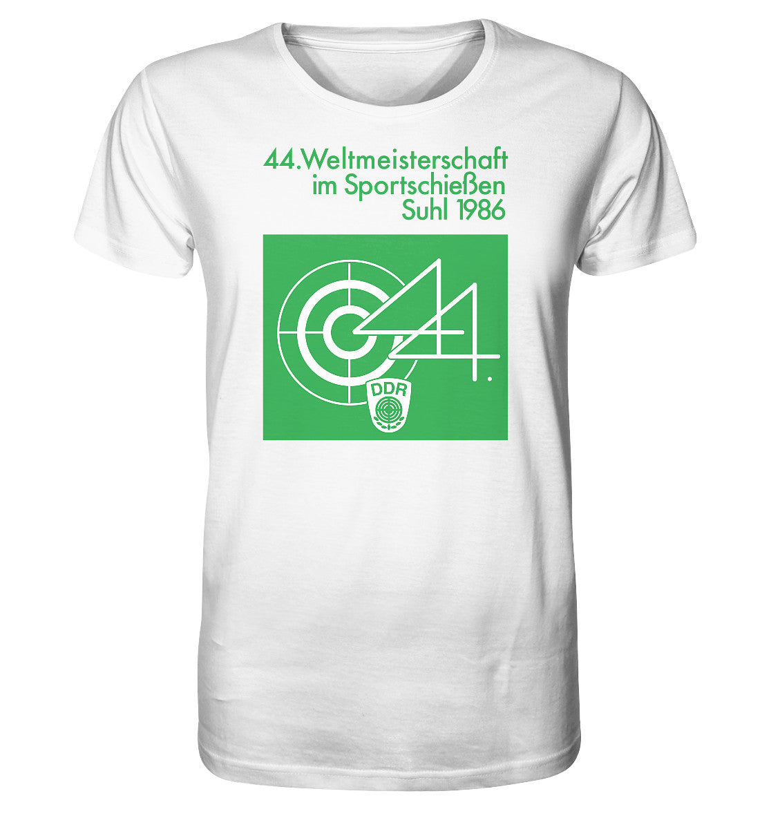 ORGANIC BIO SHIRT UNISEX • WELTMEISTERSCHAFT SPORTSCHIESSEN SUHL 1986