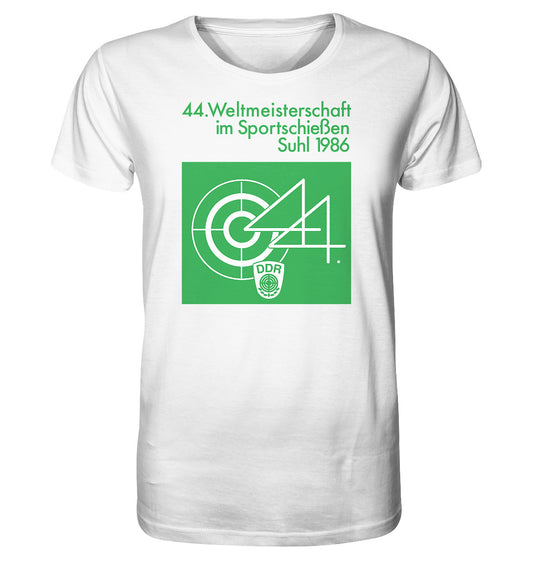 ORGANIC BIO SHIRT UNISEX • WELTMEISTERSCHAFT SPORTSCHIESSEN SUHL 1986