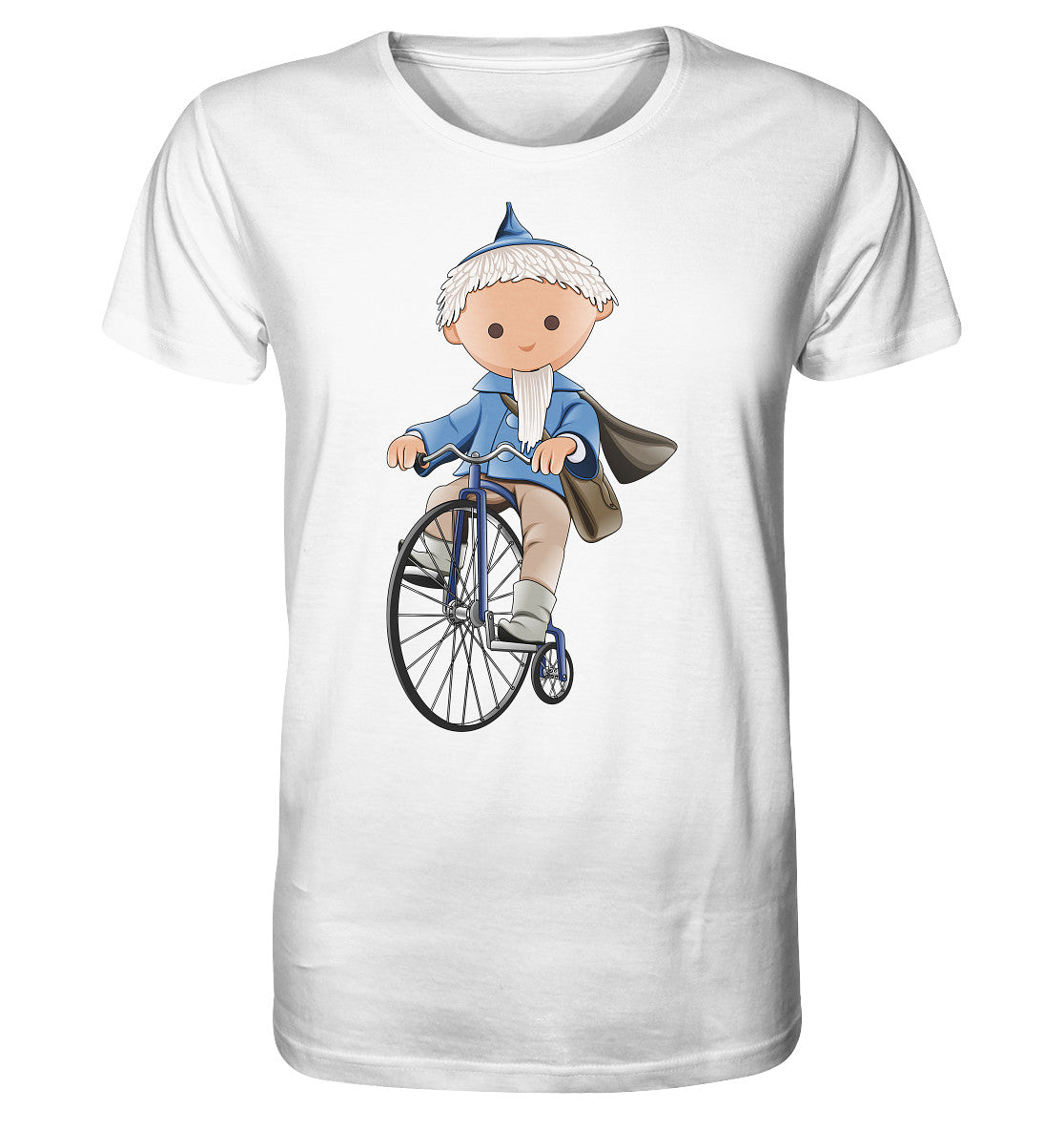 ORGANIC BIO SHIRT UNISEX • UNSER SANDMÄNNCHEN - AUF DEM HOCHRAD - BLAU (PU-97, 1969