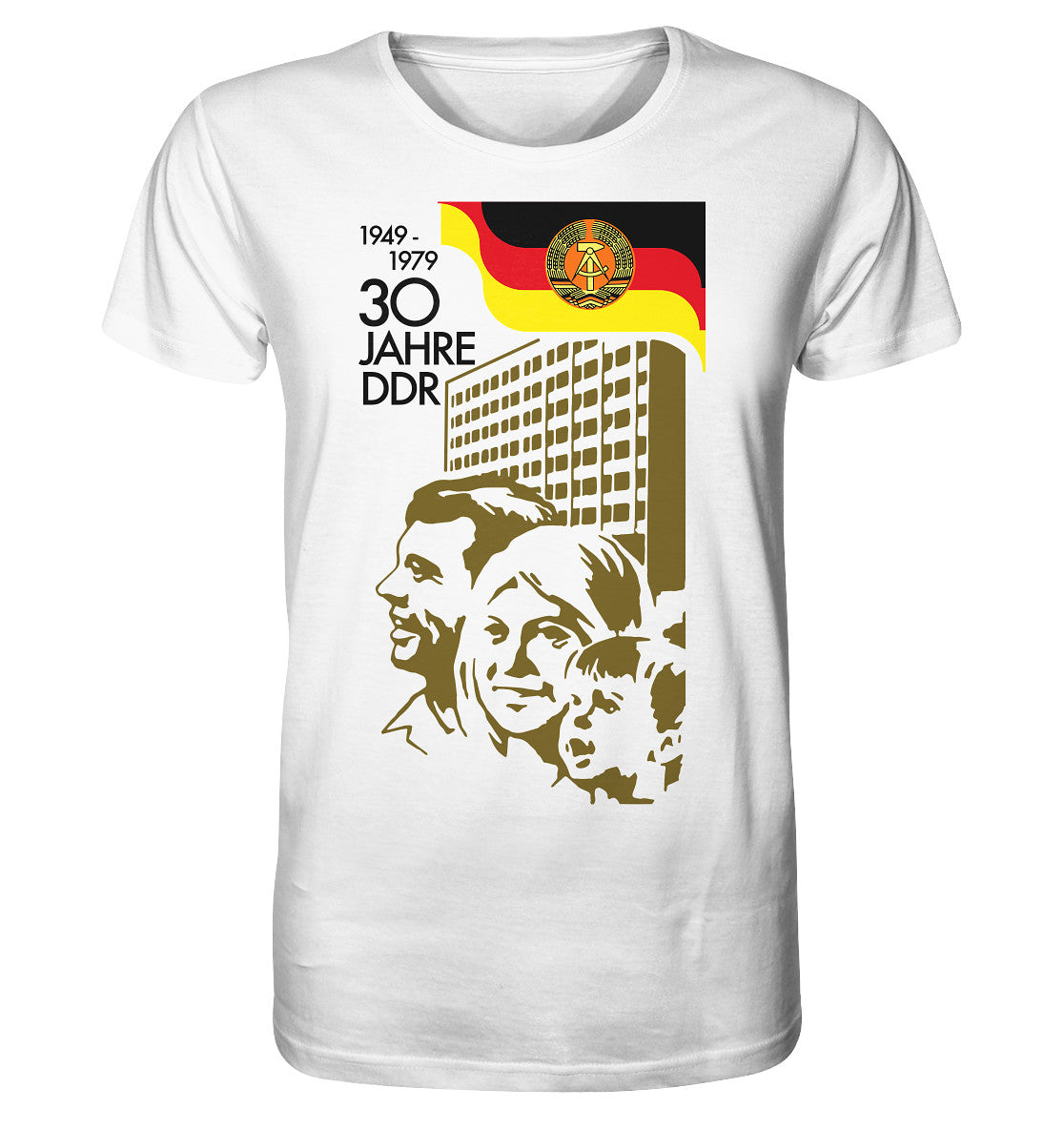 ORGANIC BIO SHIRT UNISEX • 30 JAHRE DDR - BRIEFMARKE