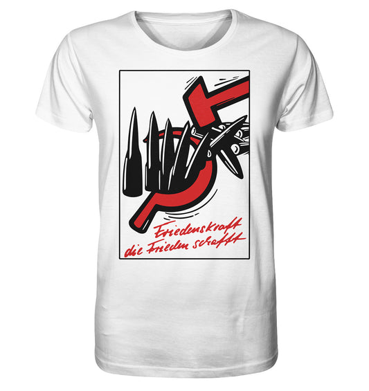 ORGANIC BIO SHIRT UNISEX • FRIEDENSKRAFT DIE FRIEDEN SCHAFFT