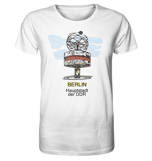 ORGANIC BIO SHIRT UNISEX • BERLIN - WELTZEITUHR - ORIGINAL WIMPEL