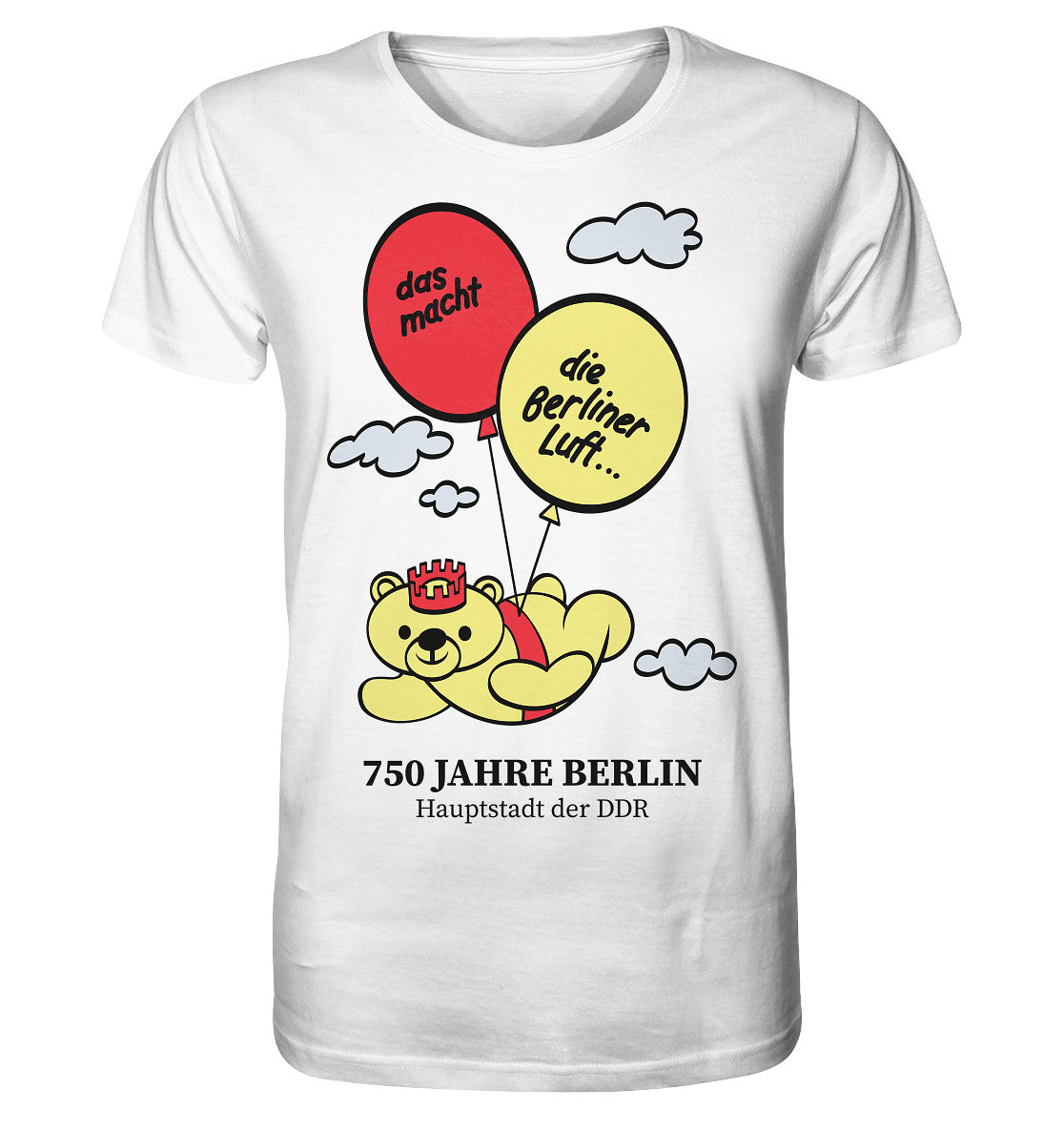 ORGANIC BIO SHIRT UNISEX • 750 JAHRE BERLIN - HAUPTSTADT DER DDR
