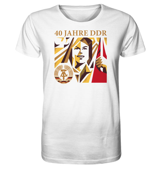 ORGANIC BIO SHIRT UNISEX • 40 JAHRE DDR - BRIEFMARKE