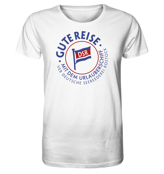 ORGANIC BIO SHIRT UNISEX • DSR GUTE REISE - VEB DEUTSCHE SEEREEDEREI - hell