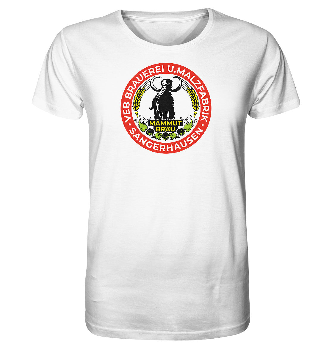 ORGANIC BIO SHIRT UNISEX • VEB BRAUEREI SANGERHAUSEN - MAMMUT BRÄU