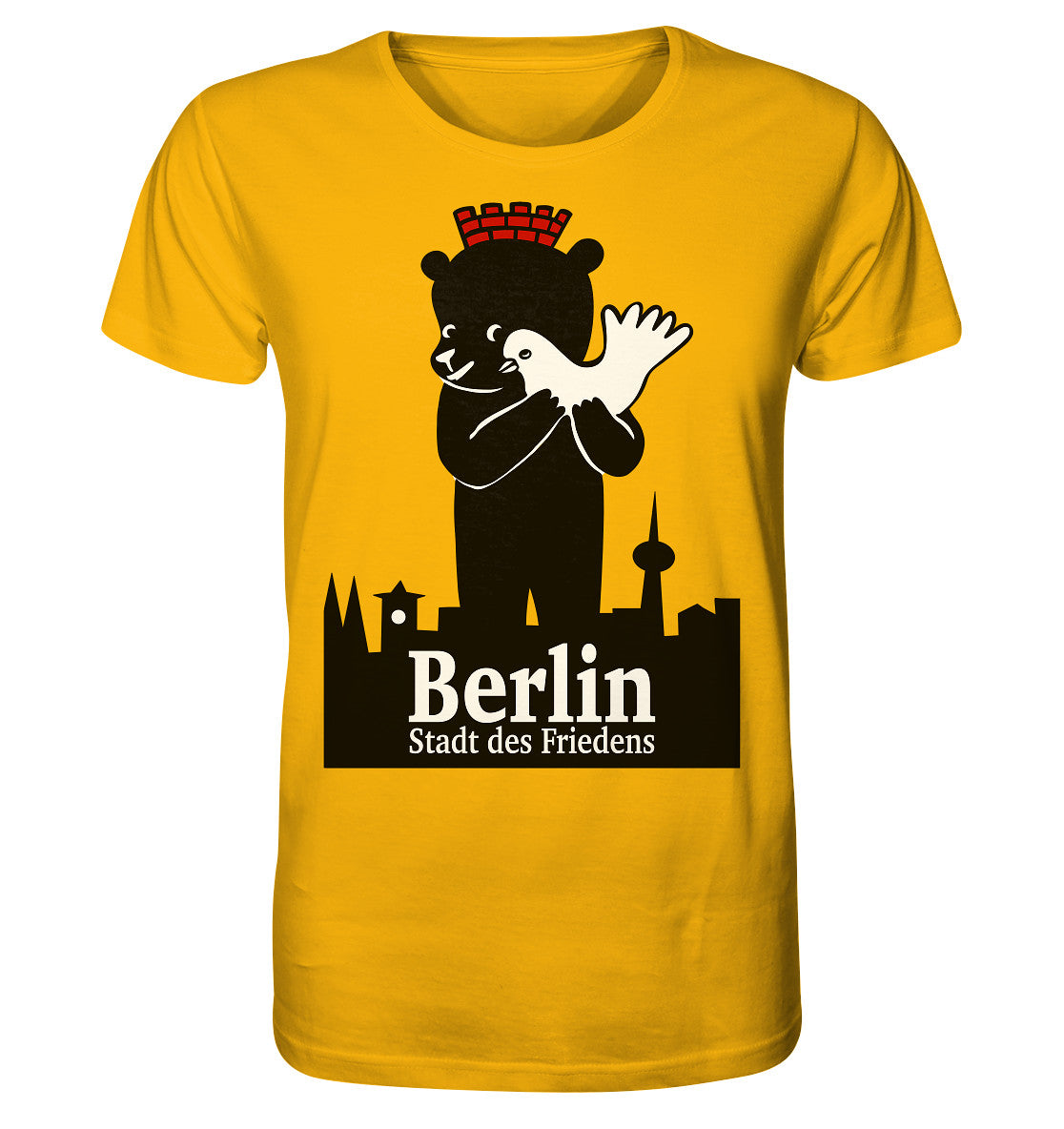 ORGANIC BIO SHIRT UNISEX • BERLIN - STADT DES FRIEDENS - PLAKAT 1984