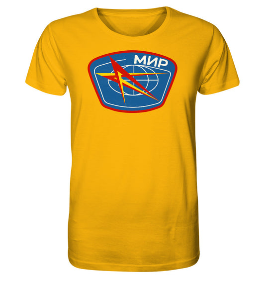 ORGANIC BIO SHIRT UNISEX • MIR - KOSMONAUTEN-BADGE