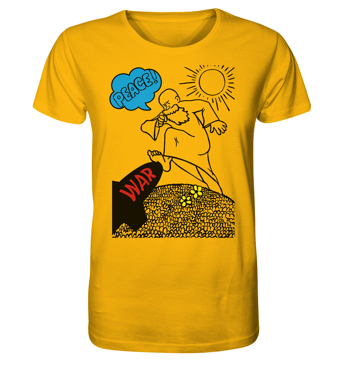 ORGANIC BIO SHIRT UNISEX • PEACE & WAR (ORIGINAL DDR-PLAKAT)