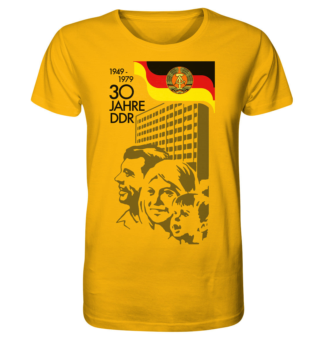 ORGANIC BIO SHIRT UNISEX • 30 JAHRE DDR - BRIEFMARKE