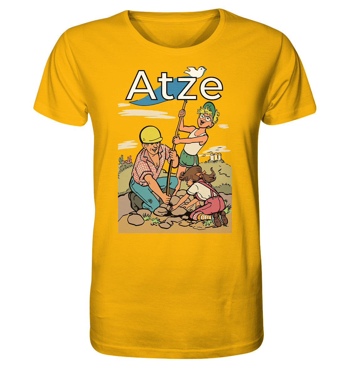 ORGANIC BIO SHIRT UNISEX • ATZE - TITEL FRIEDENSFLAGGE