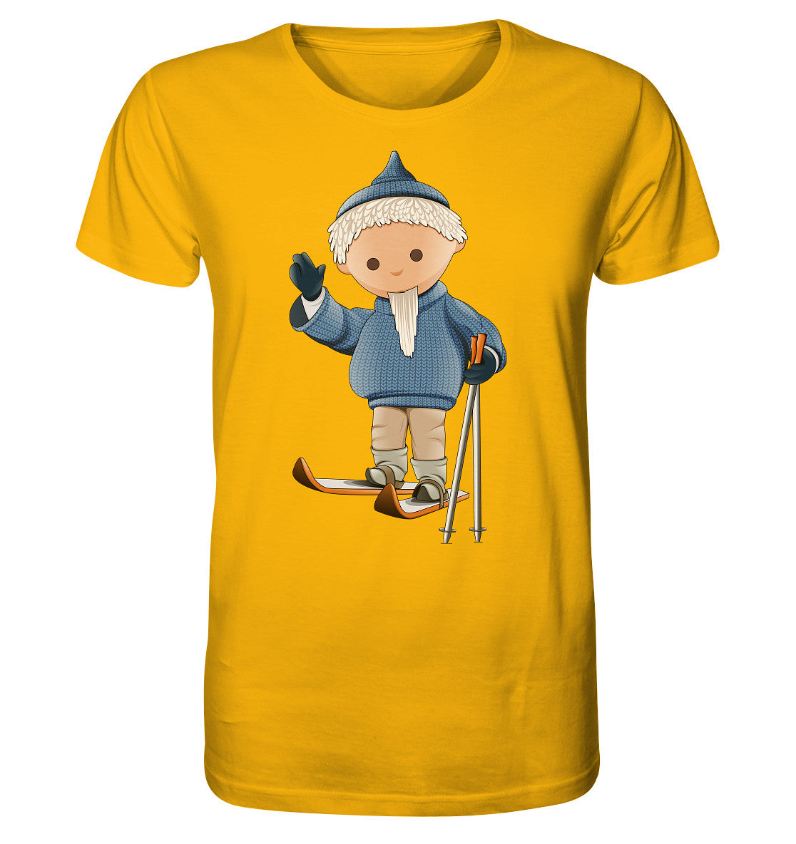 ORGANIC BIO SHIRT UNISEX • UNSER SANDMÄNNCHEN - AUF SKIERN (PU 422)
