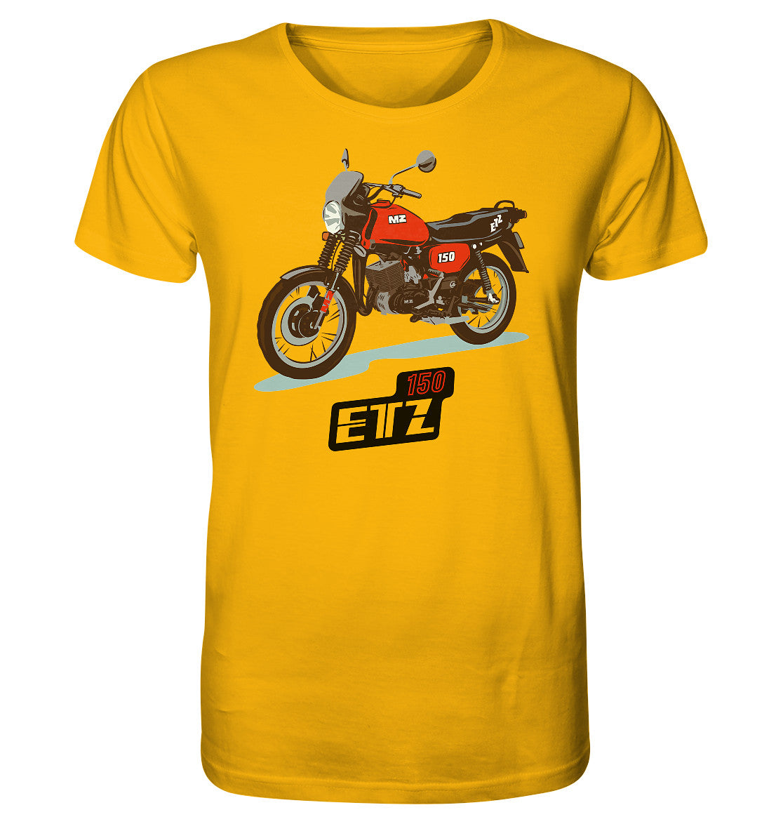 ORGANIC BIO SHIRT UNISEX • MZ ETZ 150 ROT (ORIGINAL DDR-PLAKAT)