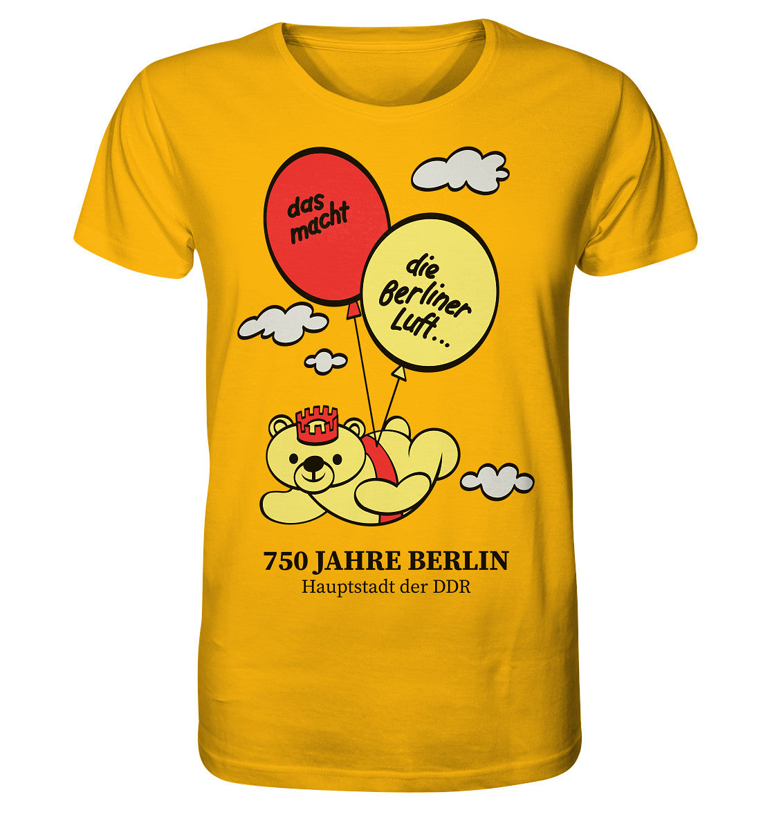 ORGANIC BIO SHIRT UNISEX • 750 JAHRE BERLIN - HAUPTSTADT DER DDR