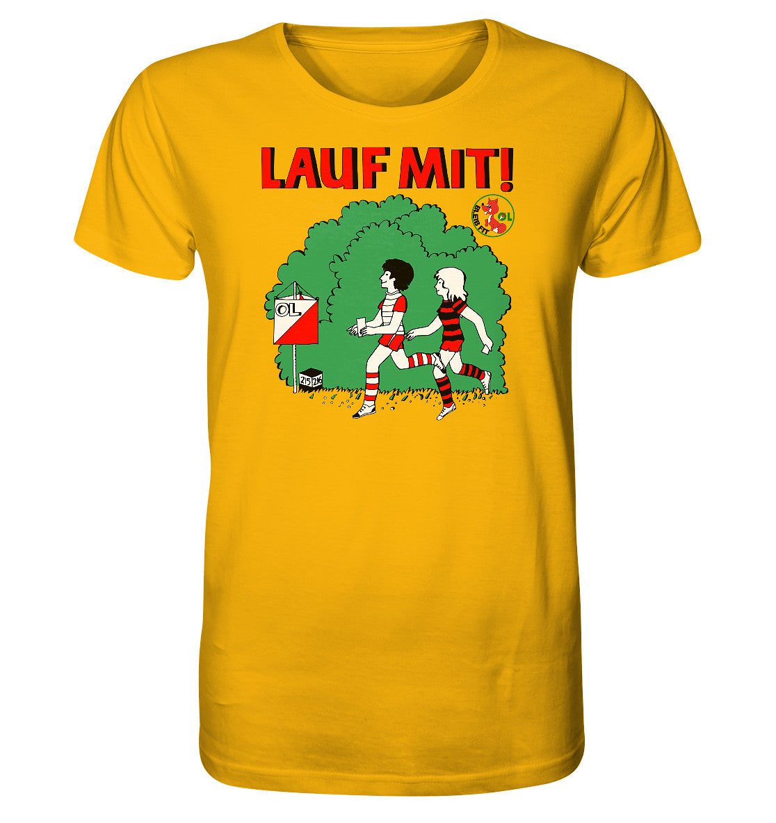 ORGANIC BIO SHIRT UNISEX • LAUF MIT - BLEIB FIT (DFF)