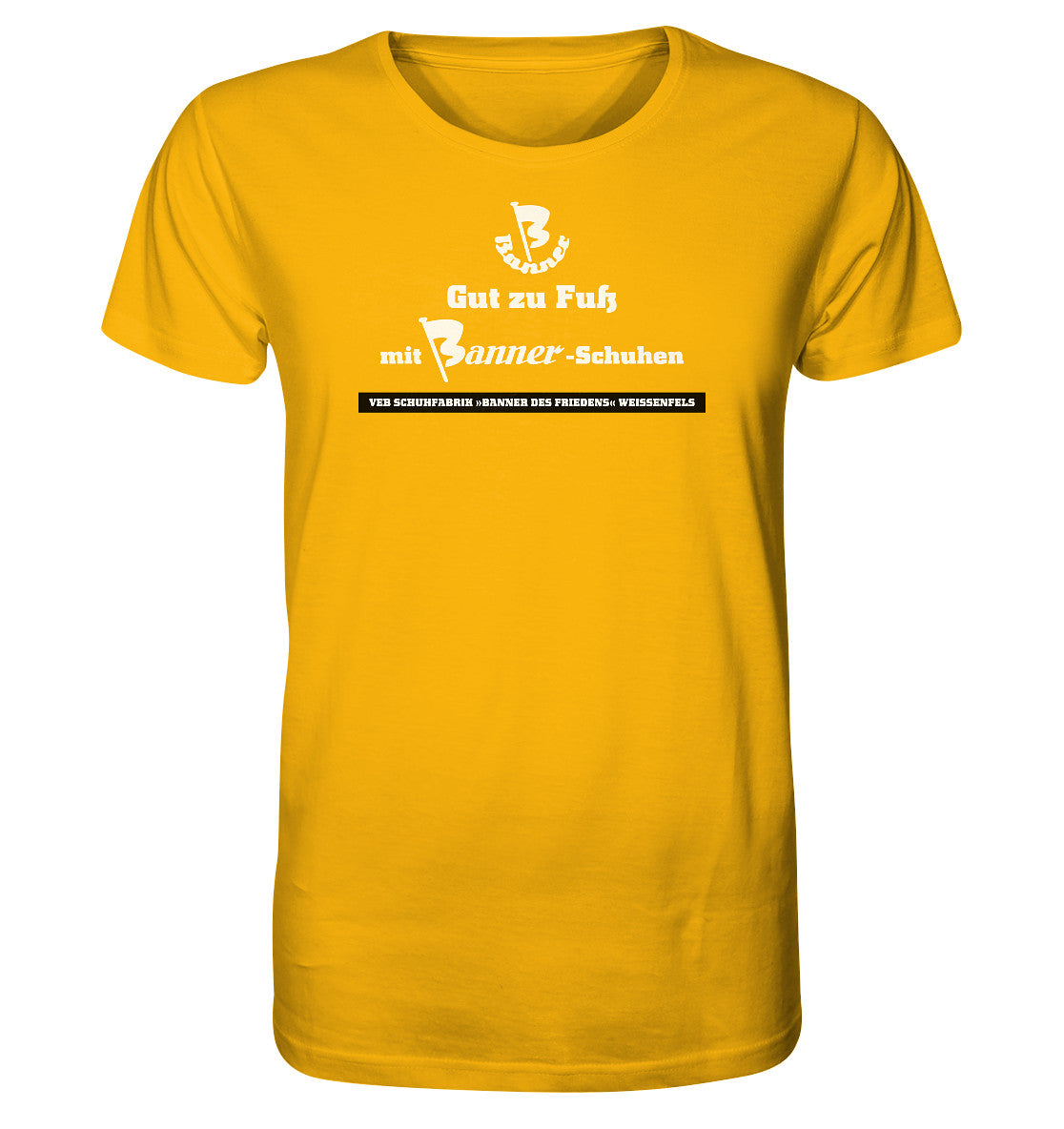 ORGANIC BIO SHIRT UNISEX • BANNER-SCHUHE - GUT ZU FUSS