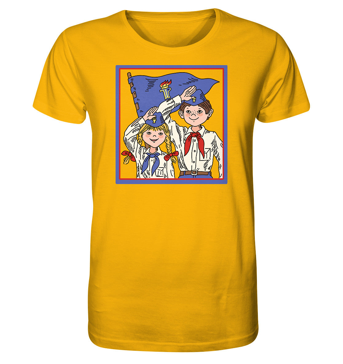 ORGANIC BIO SHIRT UNISEX • JUNGE PIONIERE - ORIGINAL ILLUSTRATION