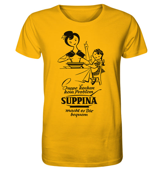 ORGANIC BIO SHIRT UNISEX • SUPPINA - ORIGINAL ILLUSTRATION