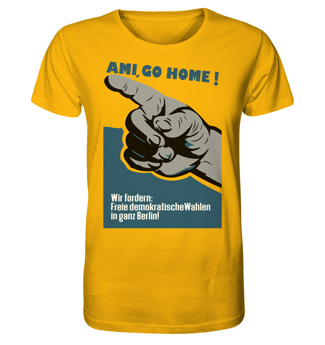 ORGANIC BIO SHIRT UNISEX • AMI GO HOME! ORIGINALPLAKAT 1950
