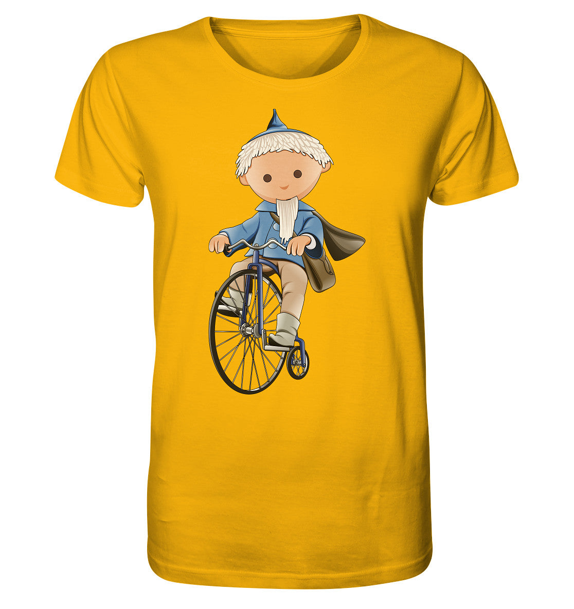 ORGANIC BIO SHIRT UNISEX • UNSER SANDMÄNNCHEN - AUF DEM HOCHRAD - BLAU (PU-97, 1969