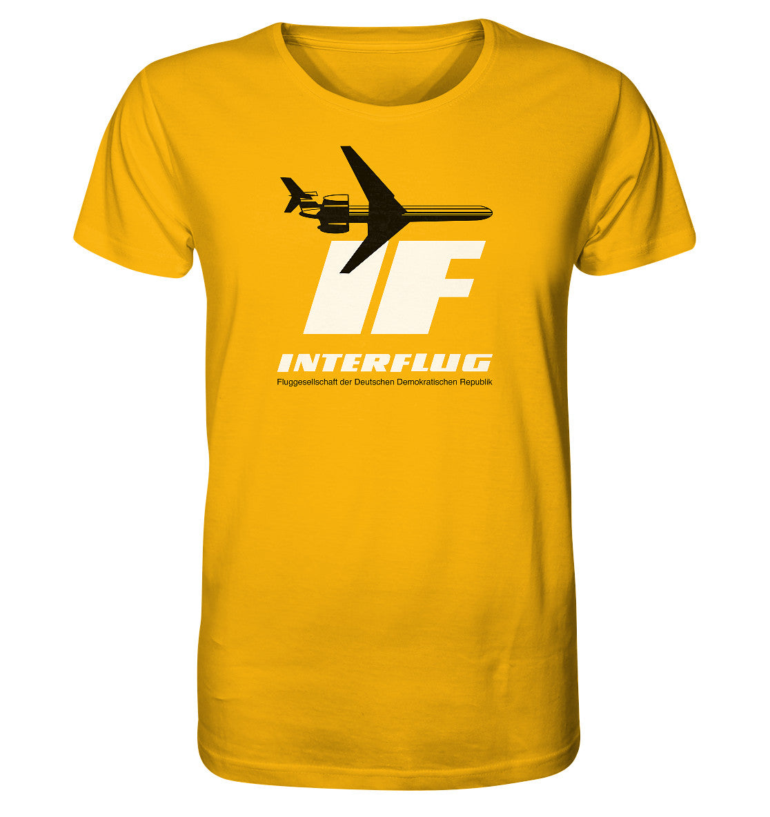 ORGANIC BIO SHIRT UNISEX • IF - INTERFLUG DDR - ORIGINAL WERBUNG