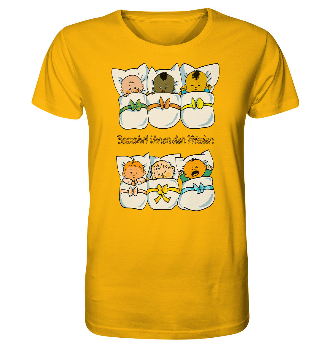 ORGANIC BIO SHIRT UNISEX • BEWAHRT IHNEN DEN FRIEDEN (DDR ORIGINAL-PLAKAT)