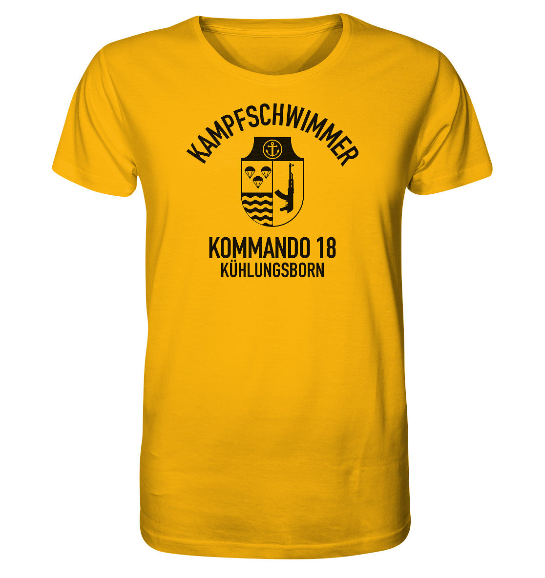 ORGANIC BIO SHIRT UNISEX • DDR KAMPFSCHWIMMER KÜHLUNGSBORN - hell