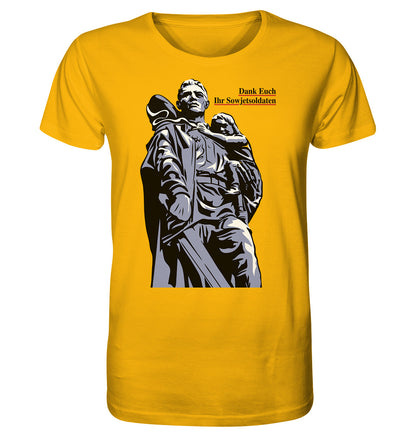 ORGANIC BIO SHIRT UNISEX • DANK EUCH IHR SOWJETSOLDATEN (DDR ORIGINAL-PLAKAT)