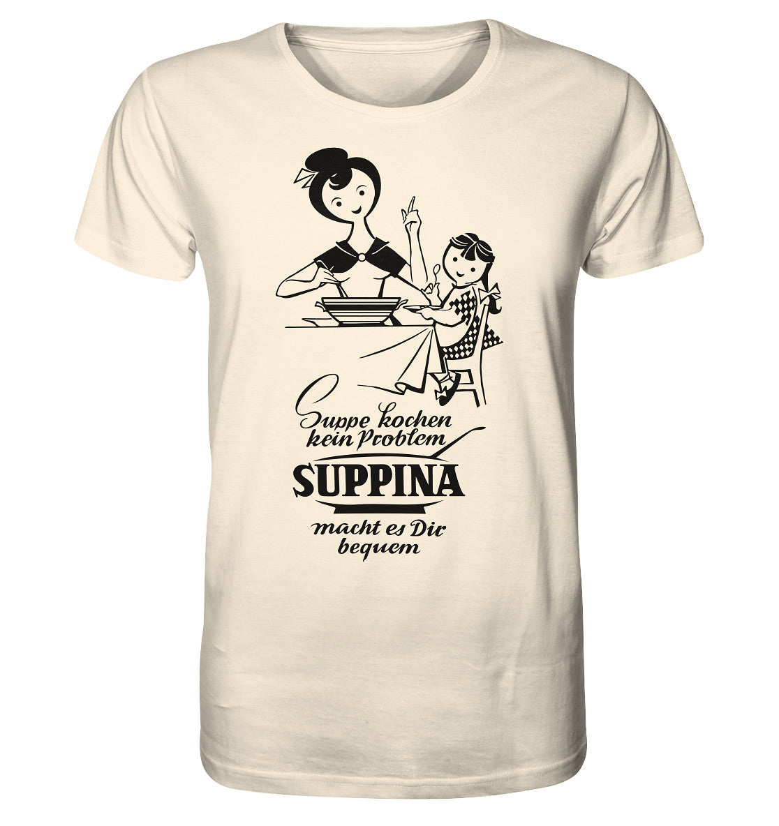 ORGANIC BIO SHIRT UNISEX • SUPPINA - ORIGINAL ILLUSTRATION