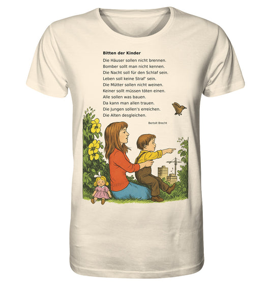 ORGANIC BIO SHIRT UNISEX • BITTEN DER KINDER - UNSERE FIBEL