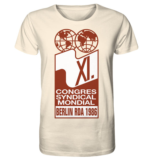 ORGANIC BIO SHIRT UNISEX • KONGRESS DES WELTGEWERKSCHAFTSBUNDES 1986