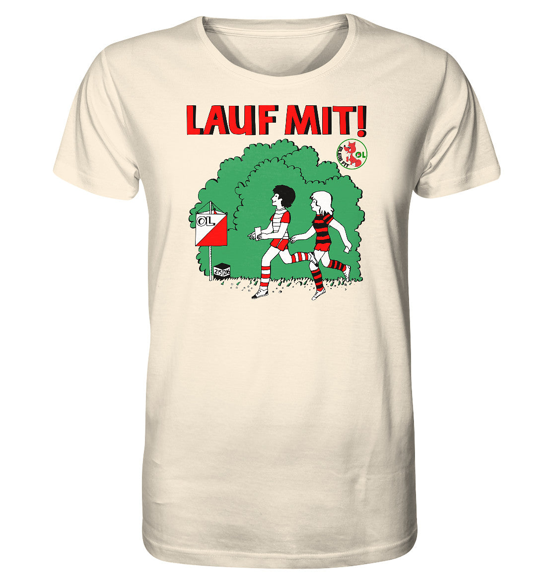 ORGANIC BIO SHIRT UNISEX • LAUF MIT - BLEIB FIT (DFF)