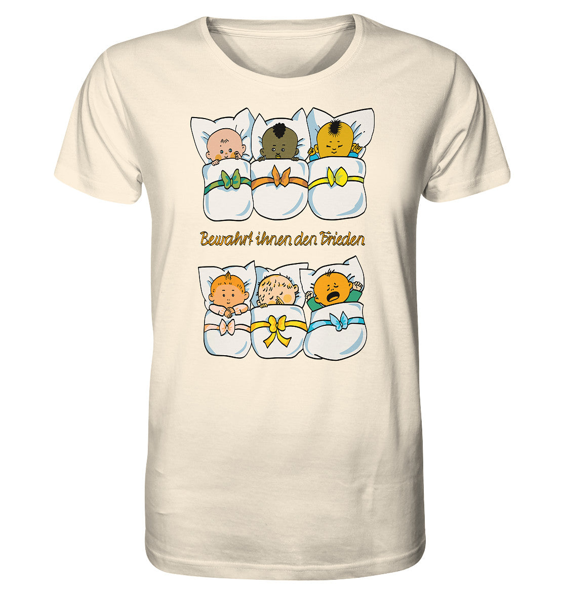 ORGANIC BIO SHIRT UNISEX • BEWAHRT IHNEN DEN FRIEDEN (DDR ORIGINAL-PLAKAT)