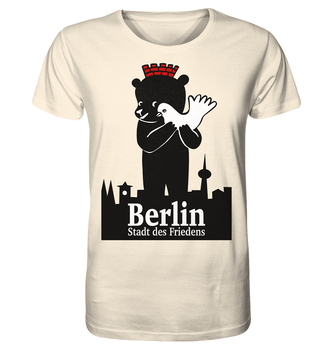 ORGANIC BIO SHIRT UNISEX • BERLIN - STADT DES FRIEDENS - PLAKAT 1984