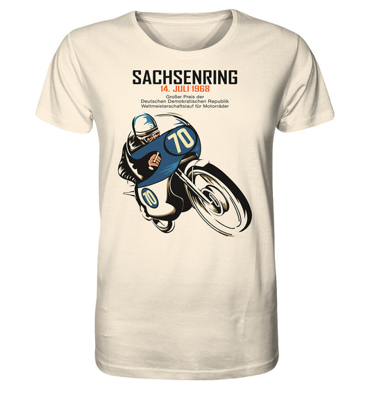 ORGANIC BIO SHIRT UNISEX • SACHSENRING 1968 - GROSSER PREIS DER DDR