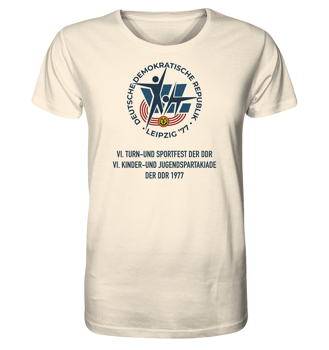 ORGANIC BIO SHIRT UNISEX • 6. TURN- & SPORTFEST DER DDR - LEIPZIG 1977