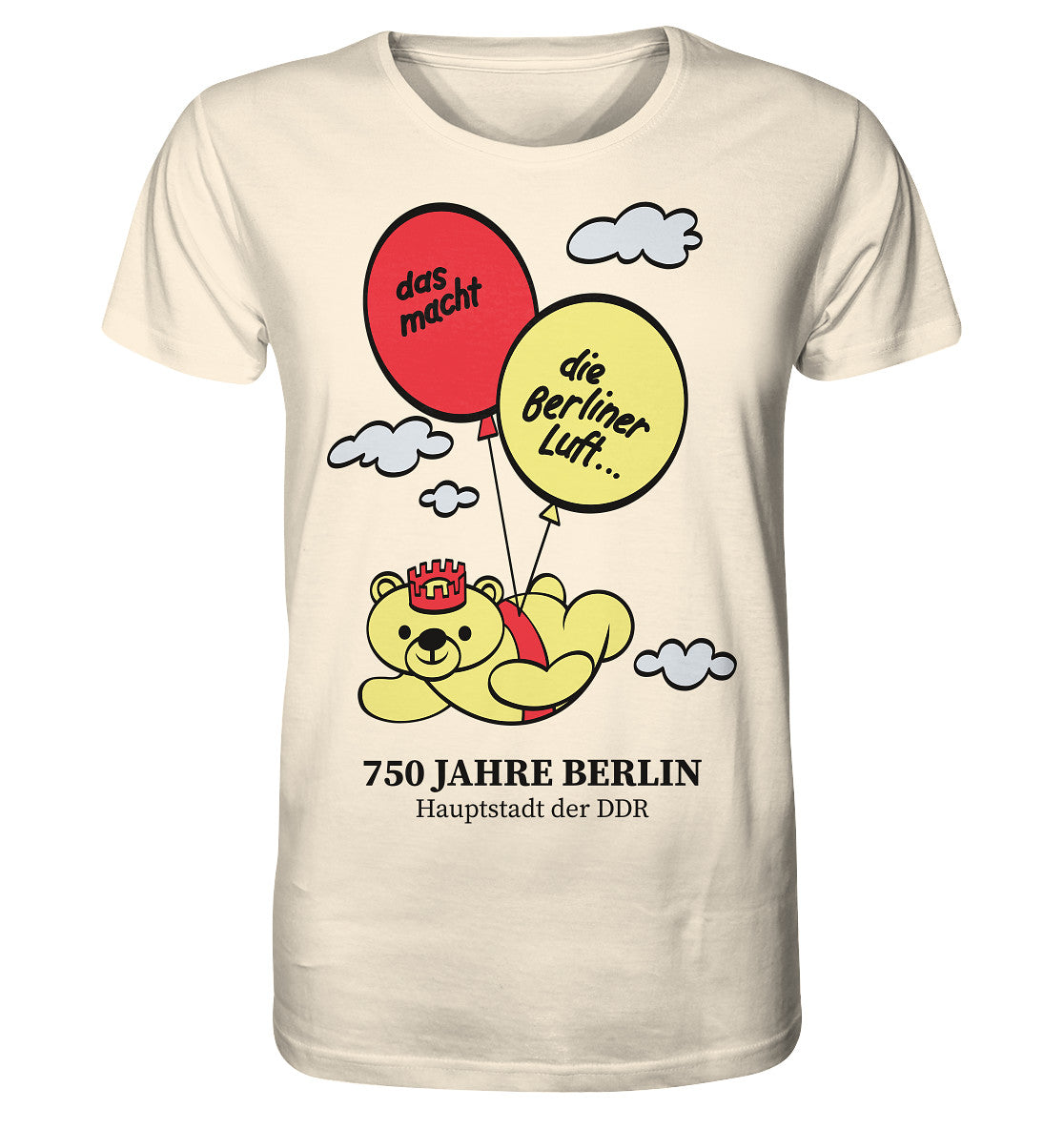 ORGANIC BIO SHIRT UNISEX • 750 JAHRE BERLIN - HAUPTSTADT DER DDR