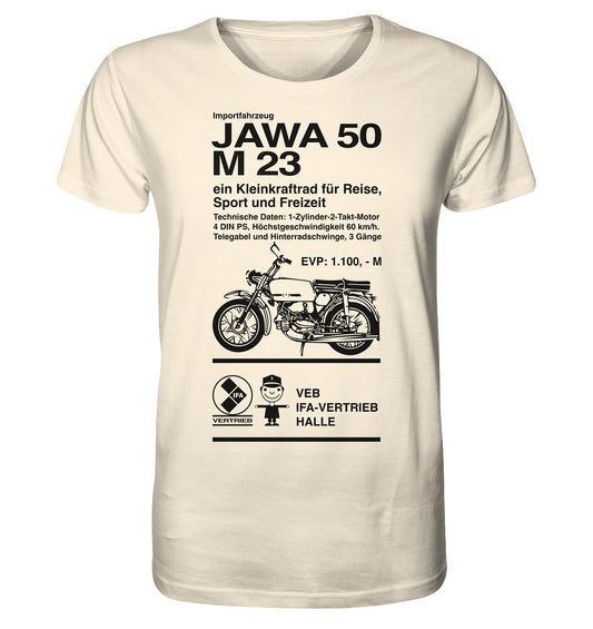 ORGANIC BIO SHIRT UNISEX • JAWA 50 M23 - ORIGINALPLAKAT