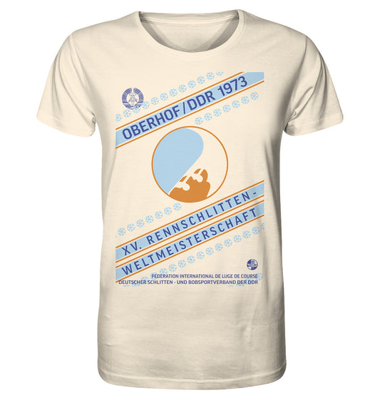 ORGANIC BIO SHIRT UNISEX • 15. RENNSCHLITTEN-WM OBERHOF, DDR 1973