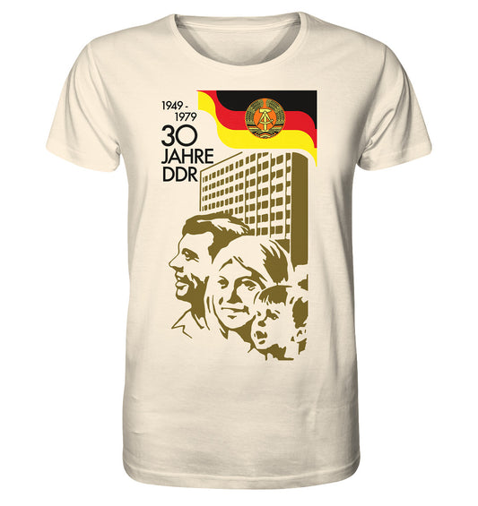 ORGANIC BIO SHIRT UNISEX • 30 JAHRE DDR - BRIEFMARKE